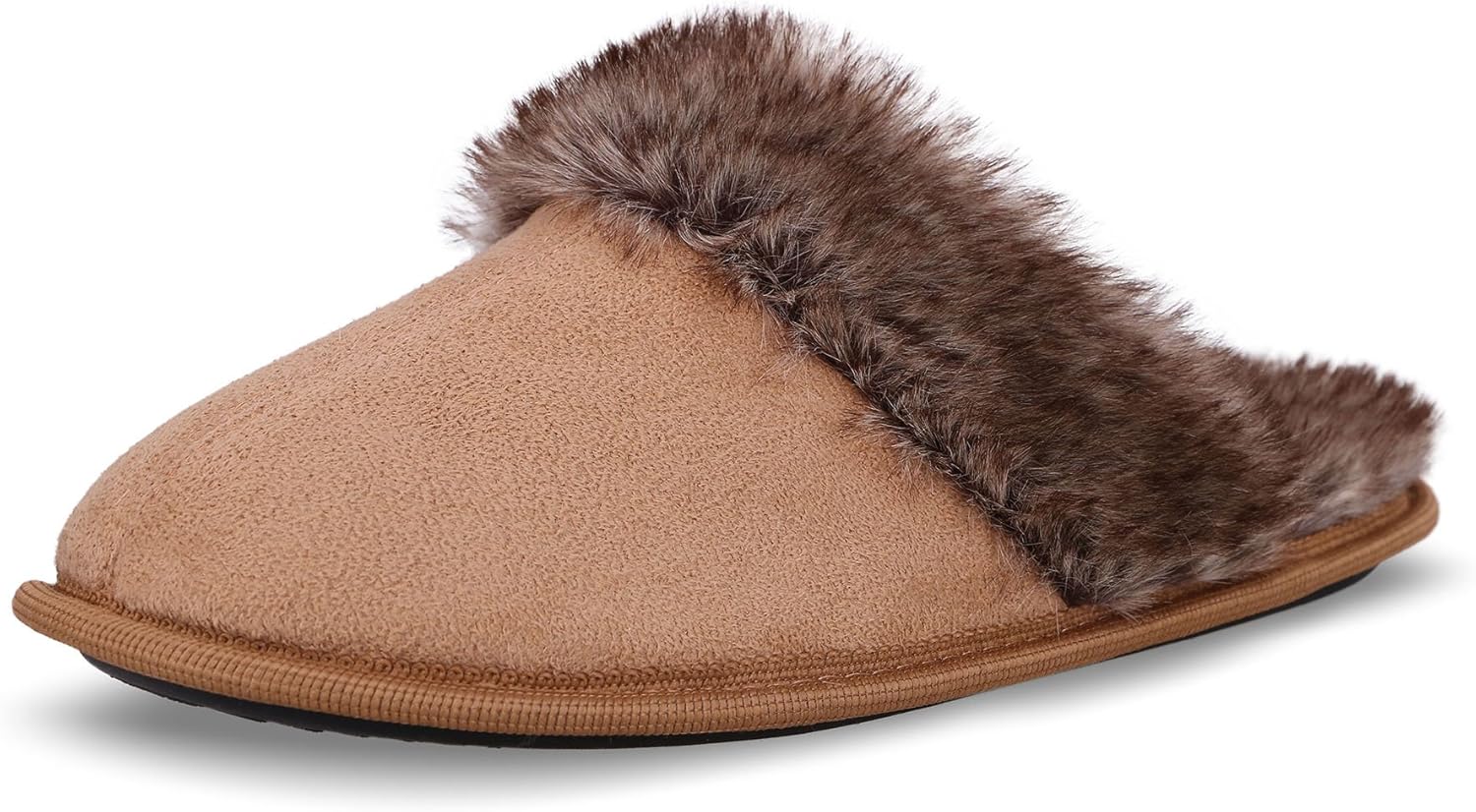 

Плюшевые домашние тапочки Simplicty из искусственной замши с подкладкой из шерпы Simplicity, Camel