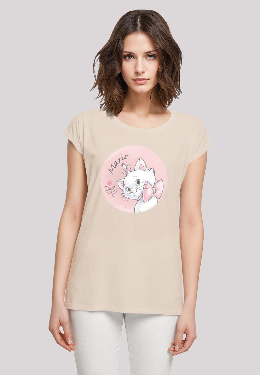 

Футболка с принтом DISNEY ARISTOCATS MARIE CIRCLE F4NT4STIC, песочный