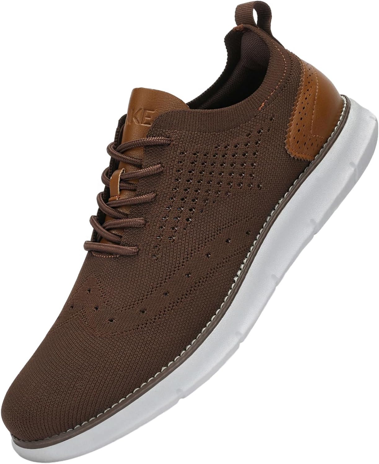 

Мужские модные туфли, повседневные оксфорды, кроссовки, деловые туфли, теннисные туфли, удобные, легкие, для ходьбы Svnke, темно-коричневый