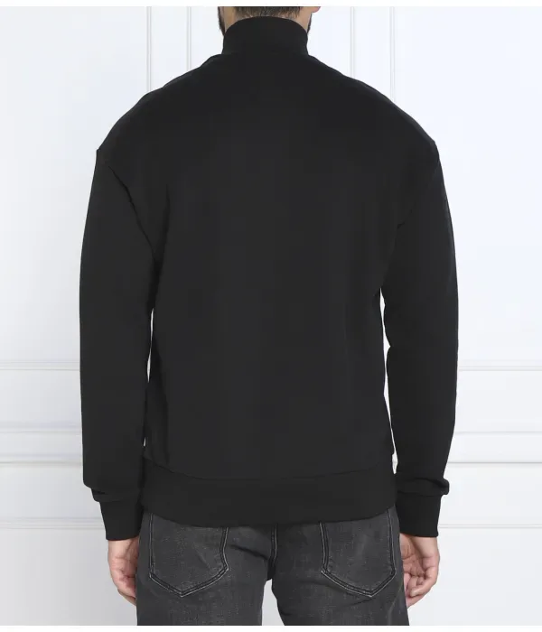 Толстовка с застежкой-молнией на четверть длины comfort fit Calvin Klein, черный — фото 4