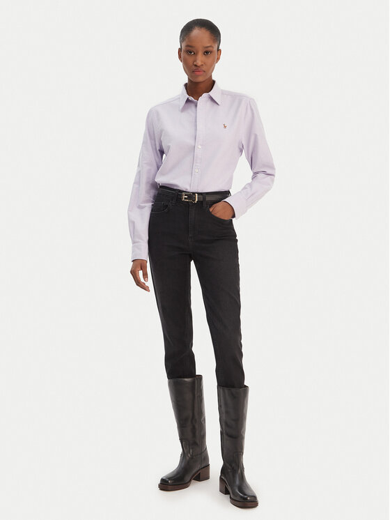 Рубашка relaxed fit 211970736506 Polo Ralph Lauren, фиолетовый — фото 2