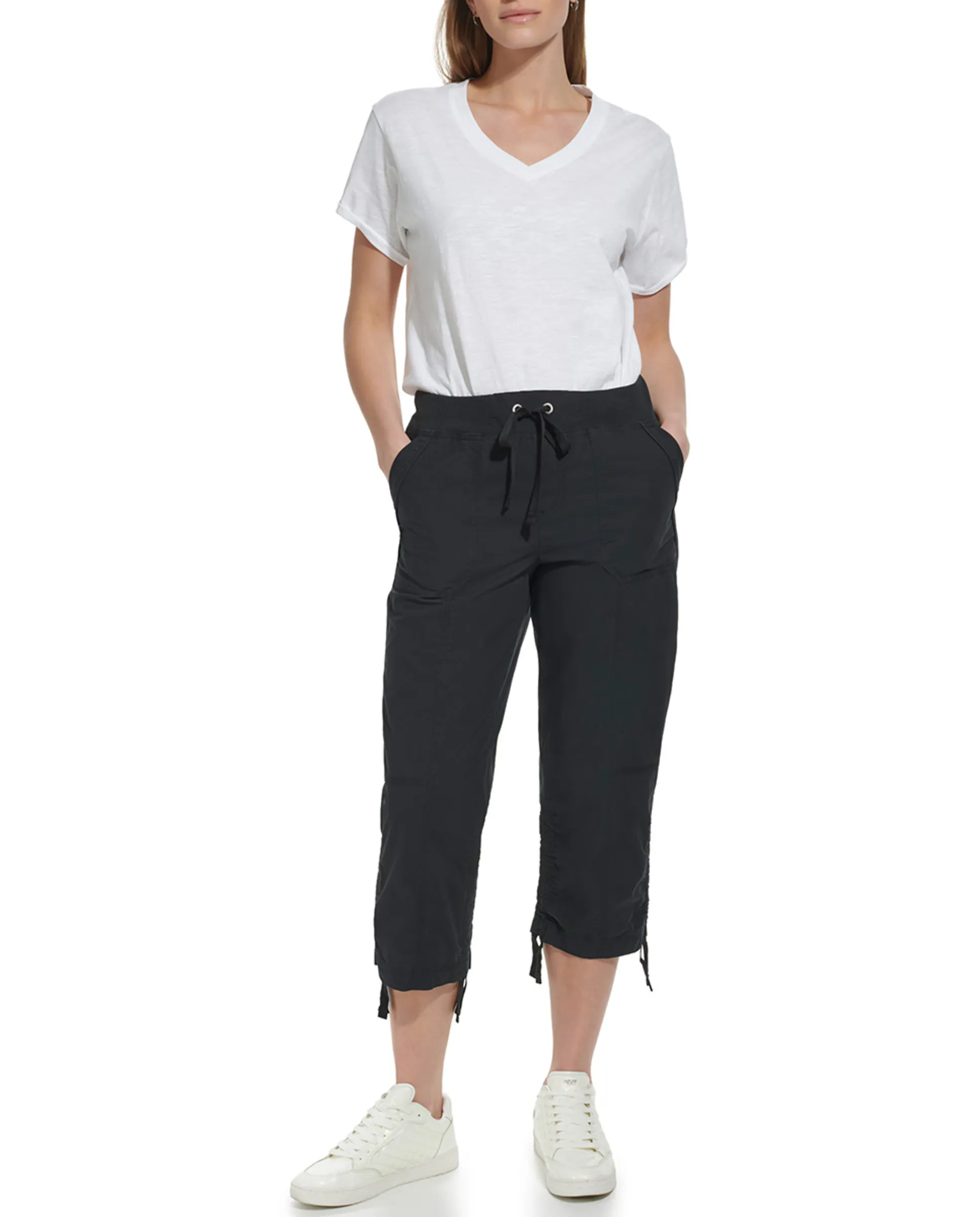

Женские капри-брюки в стиле карго Dkny Jeans, черный