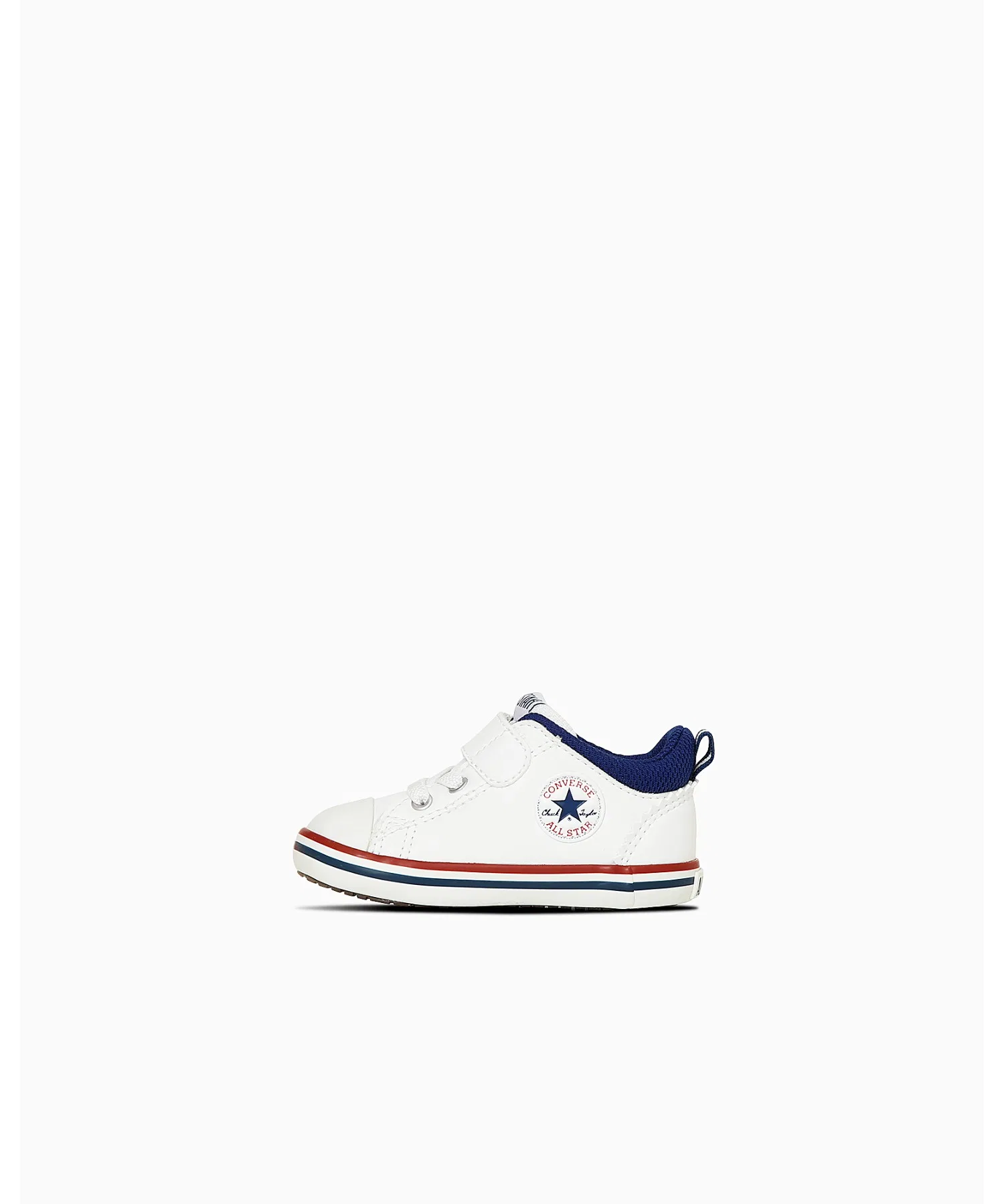 Детские кроссовки из искусственной кожи CONVERSE MINI ALL STAR N V-1 белые — фото 3