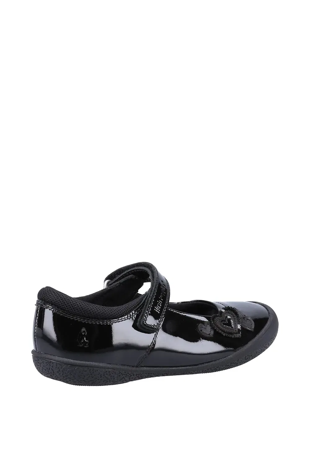 Школьные туфли для девочек с блестящим верхом Hush Puppies, черный — фото 2