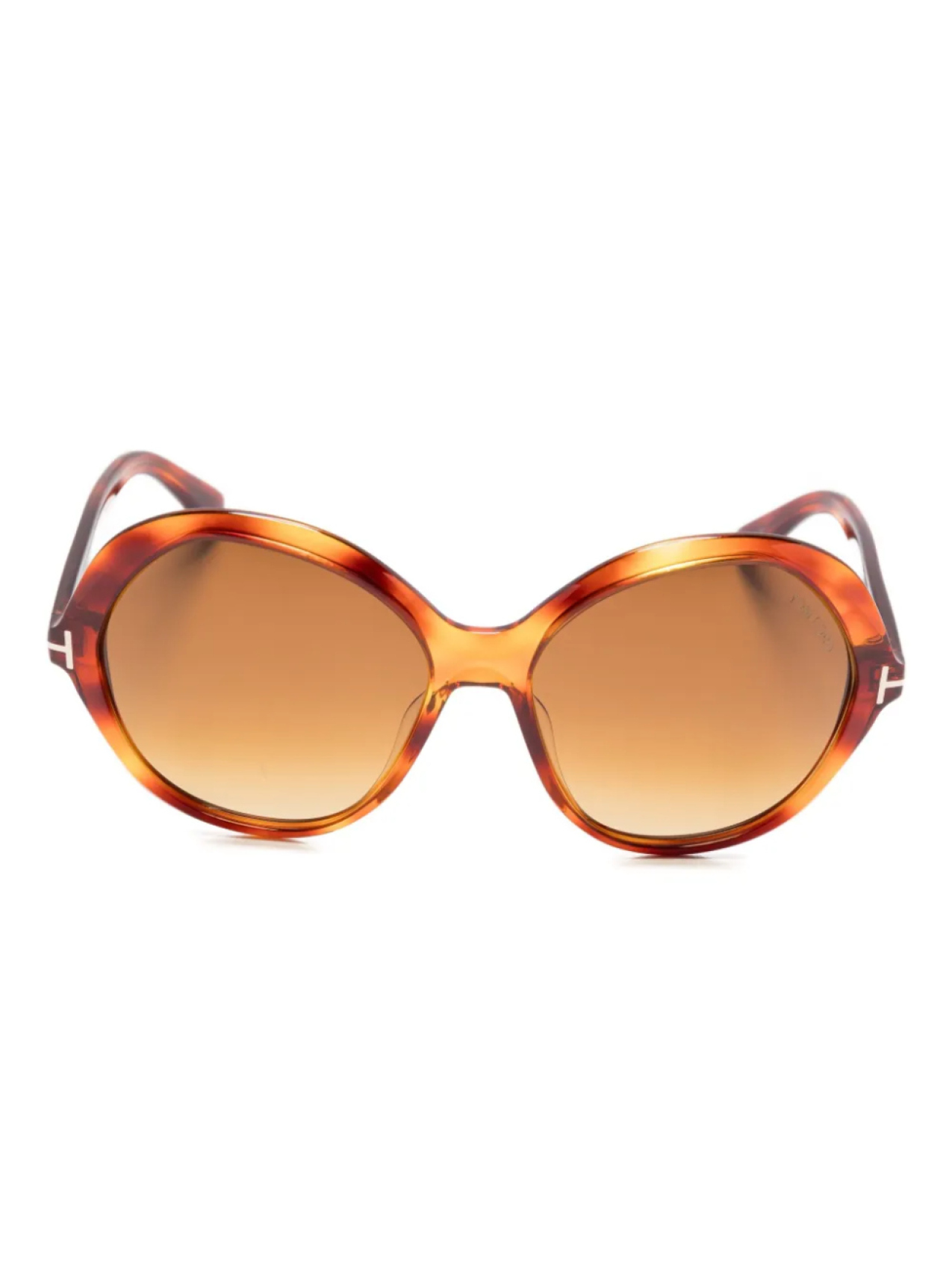 

Солнцезащитные очки TOM FORD Eyewear в круглой оправе, коричневый