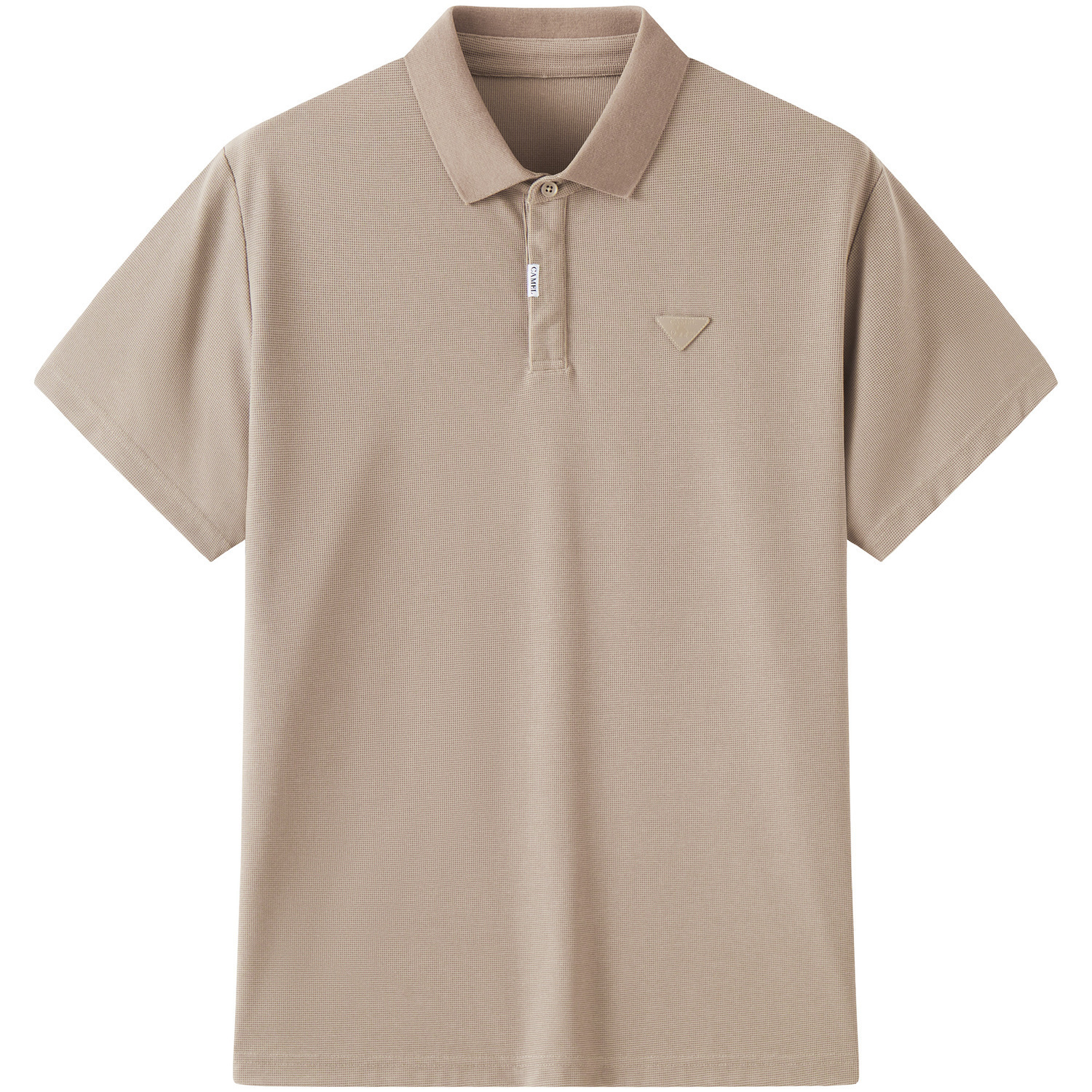 

Футболка-поло мужская с воротником-поло умеренная CAMEL, светло-coffee