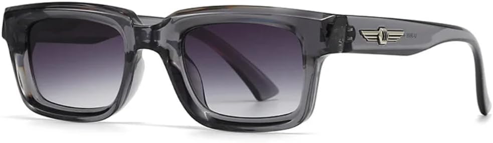 

Солнцезащитные очки для мужчин и женщин - защита UV400 - линзы с градиентным покрытием Rivets, маленькая оправа, подходят для занятий спортом на открытом воздухе и вождения DSVIGF, Tyj223-3