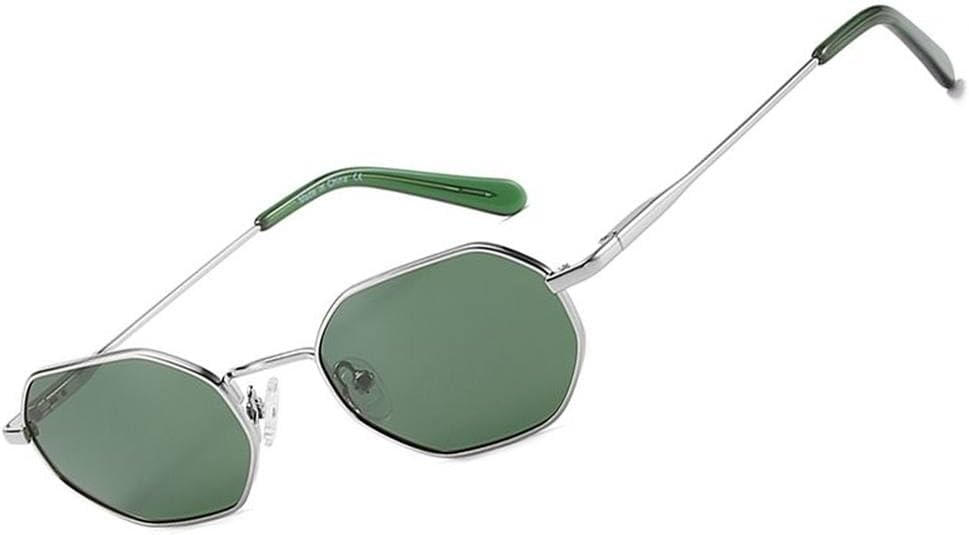 

Универсальные поляризованные солнцезащитные очки в стиле хиппи с металлической оправой, прямоугольной формы, с защитой от УФ-излучения UV400, для вождения JWMSXYQR, 003