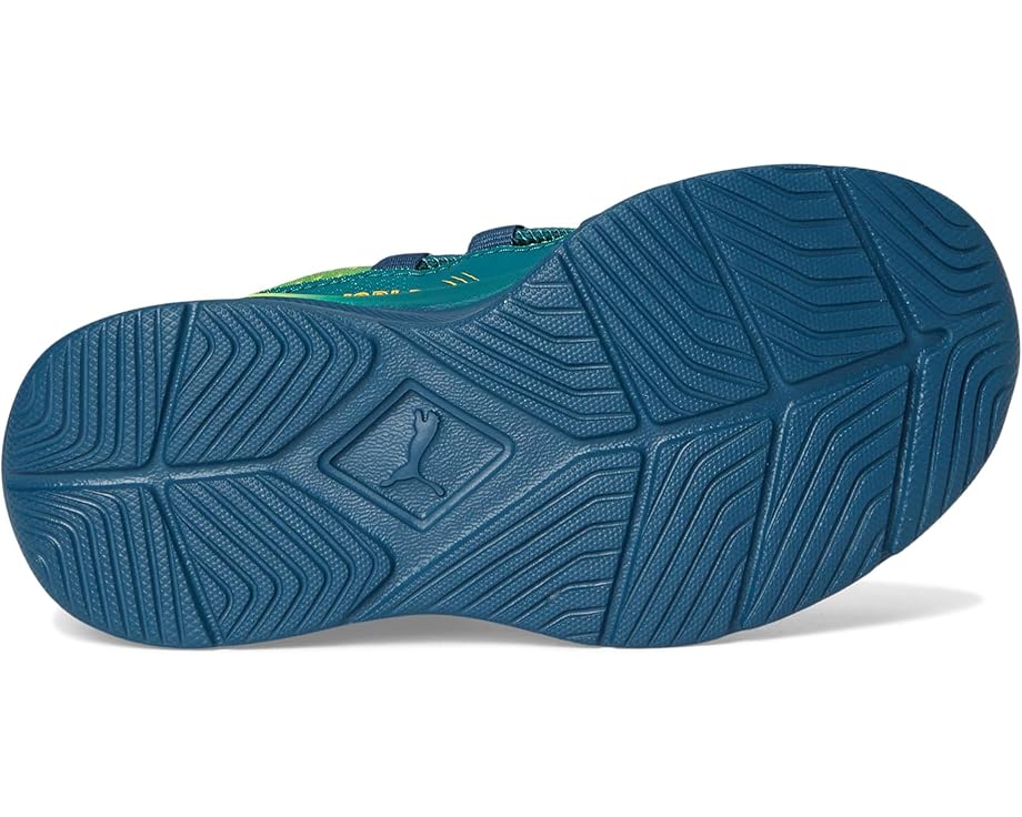 Кроссовки PUMA Kids Softride One4All Jurassic World Slip-On Shoes, цвет Yellow Alert/Ocean Tropic/Pelé Yellow — фото 3
