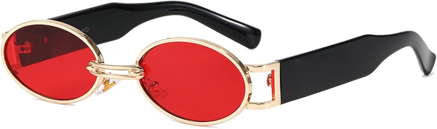 

Панк-очки 2026 года для мужчин и женщин, маленькая оправа, декоративные солнцезащитные очки для пляжа и отдыха на открытом воздухе (Цвет: E, Размер: Средний) MTZJH, One Color