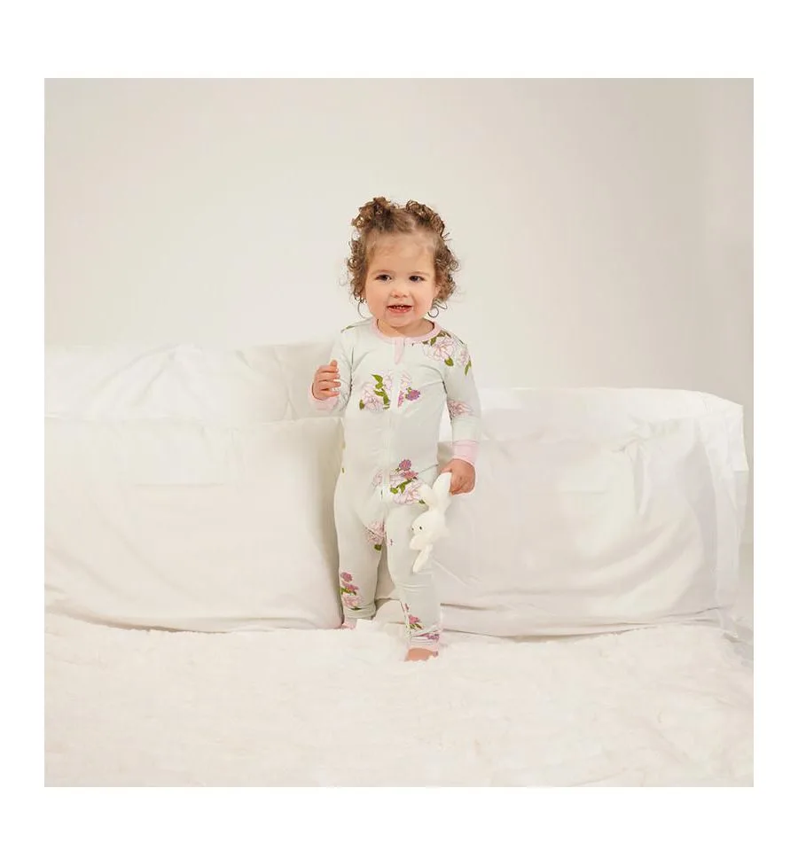 Baby Grey By Everly Grey Детский серый комбинезон-трансформер для девочек от Everly Grey с длинными рукавами — фото 3