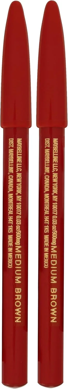 Карандаш для бровей и глаз Maybelline New York Expert Wear Twin, 103 Medium Brown — фото 4