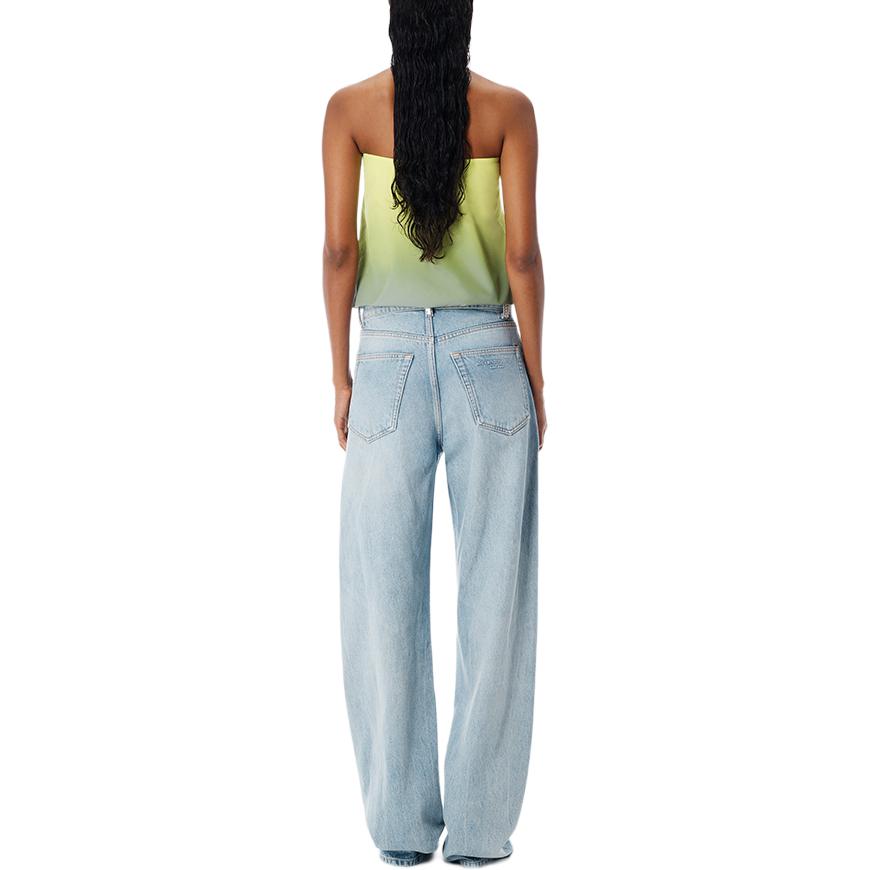 Женские джинсы Float из коллекции весна-лето 2026 Alexander Wang, vintage белый синий — фото 4