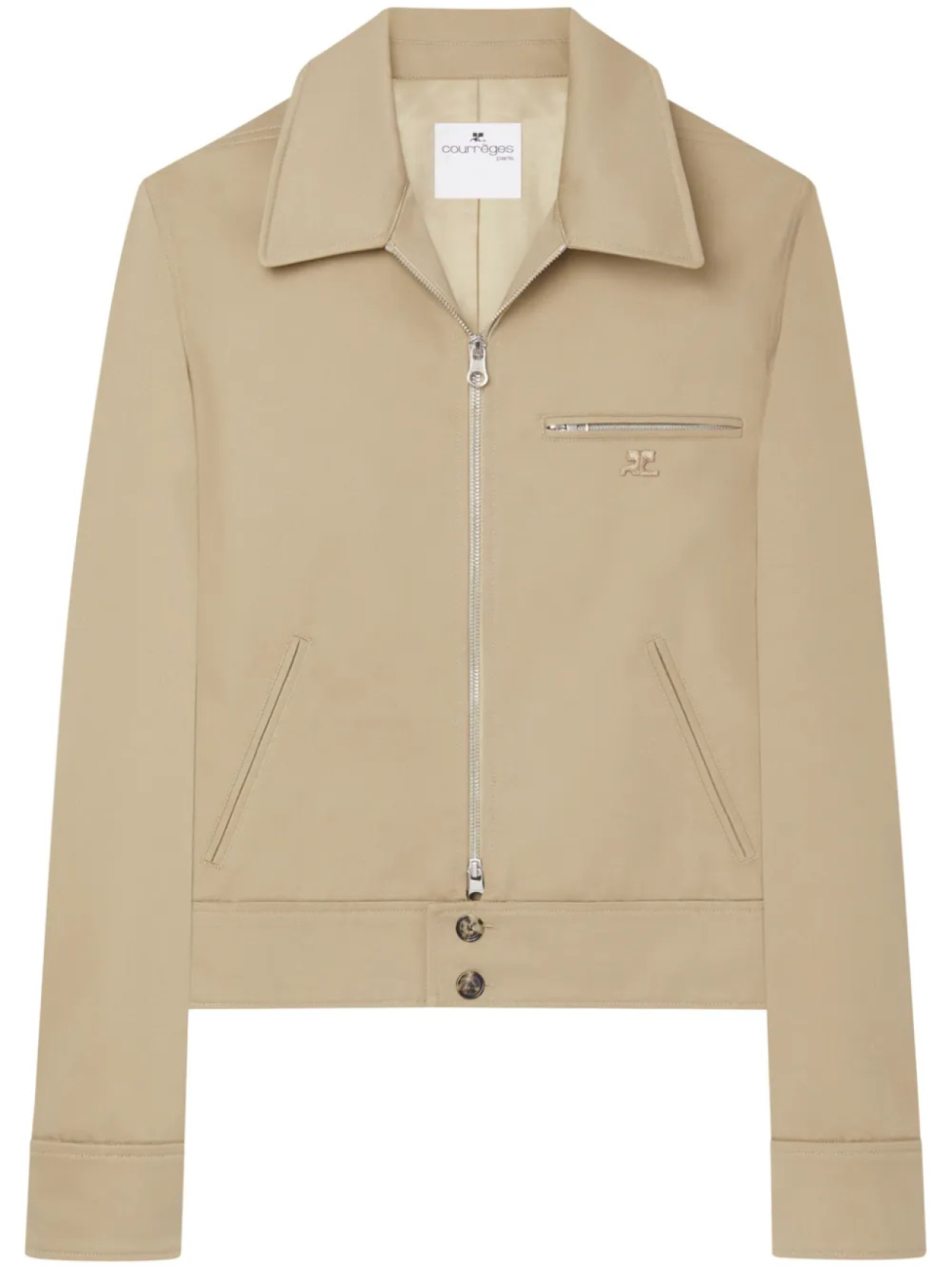 

Courrèges куртка на молнии, нейтральный