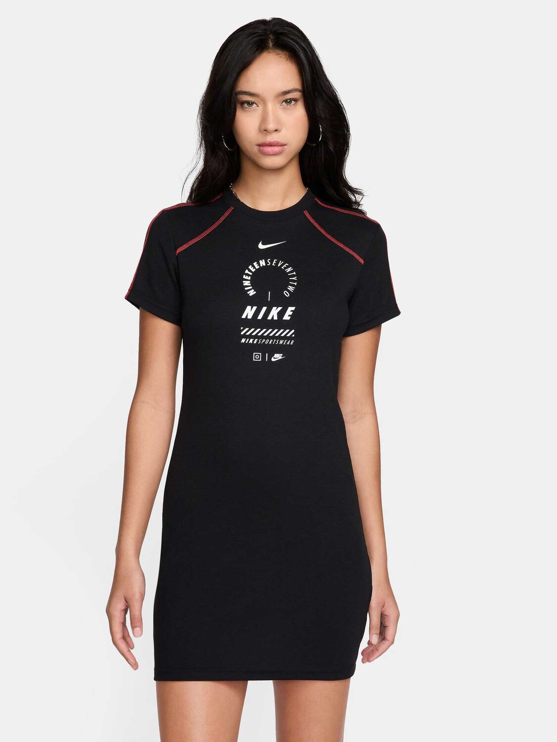 

Платье Nike W NSW DRESS SS FEMME SW, черный