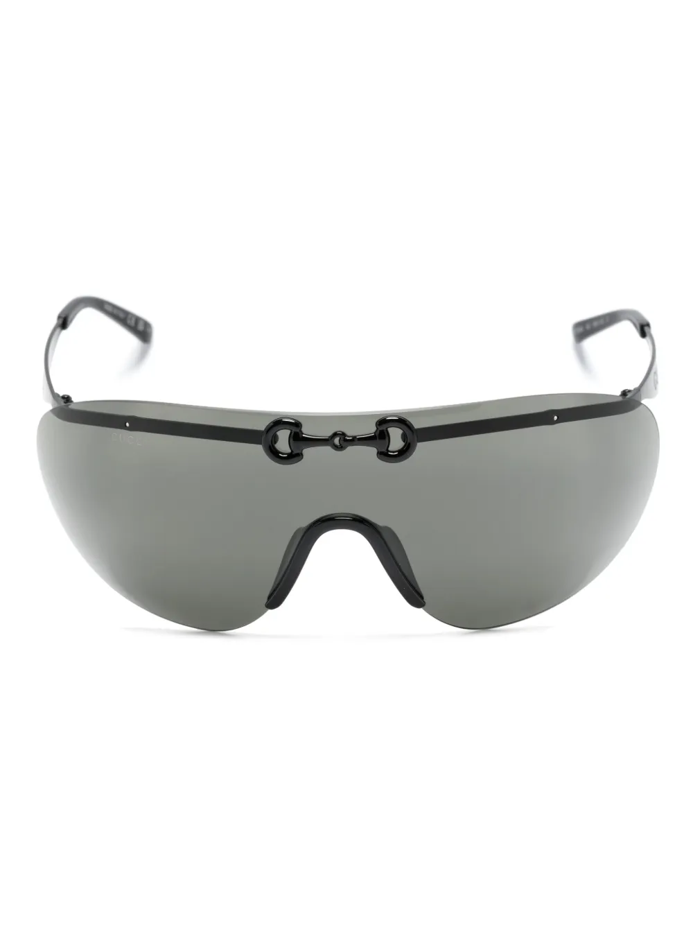 

Солнцезащитные очки в массивной оправе Gucci Eyewear, черный
