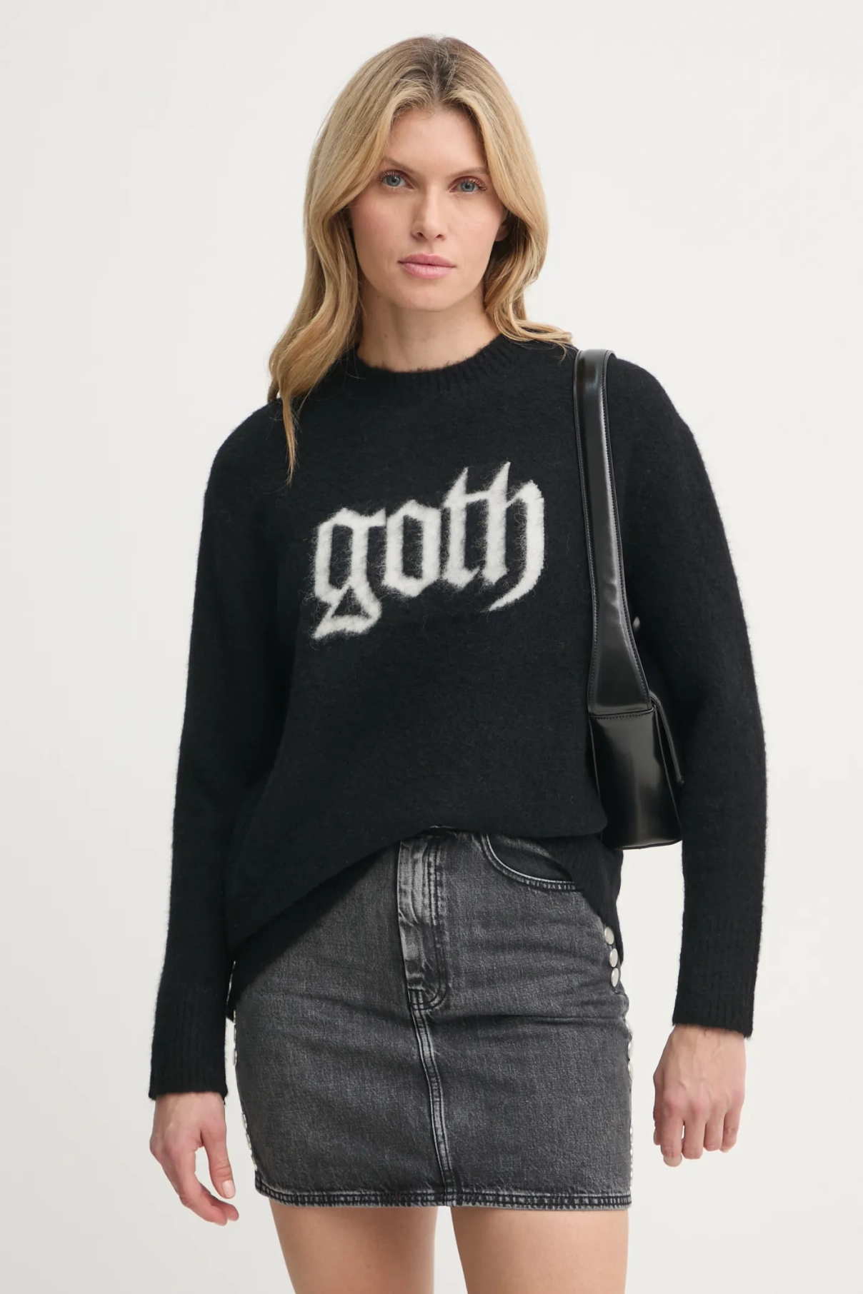 

Шерстяной свитер GOTH AllSaints, черный