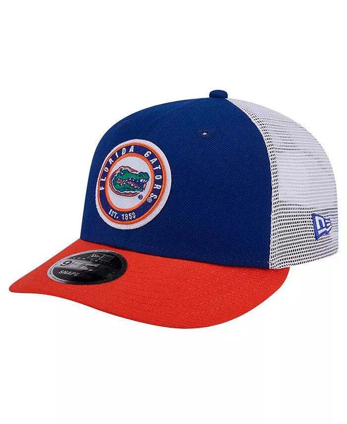 

Мужская кепка Snapback Royal Florida Gators Throwback Circle Patch 9Fifty Trucker New Era, синий