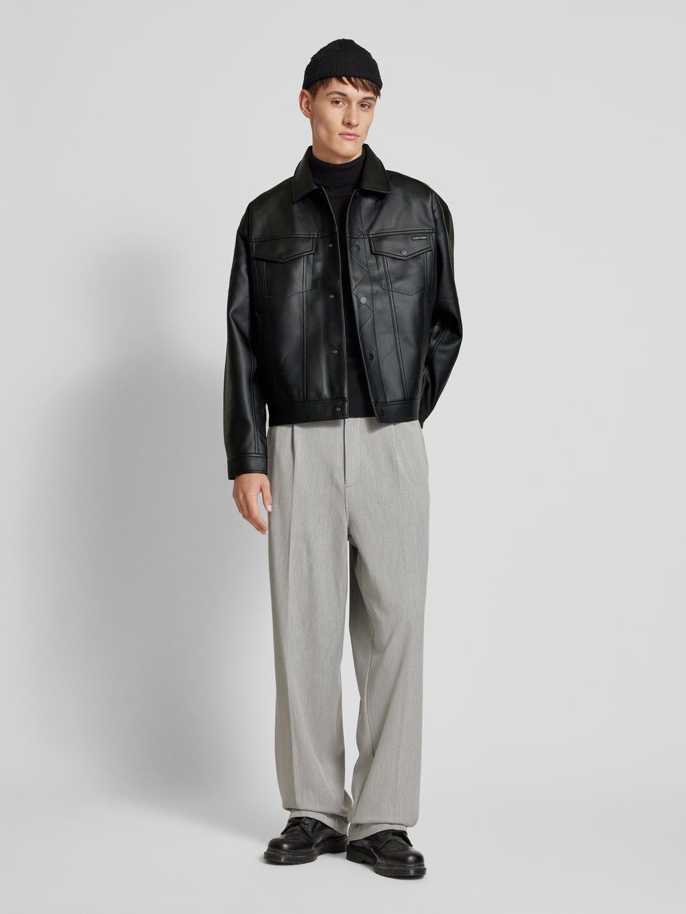 

Куртка из искусственной кожи Calvin Klein Jeans, черный