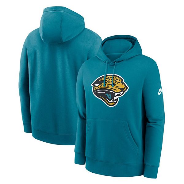 Мужской бирюзовый свитшот с капюшоном Jacksonville Jaguars Club Fleece Nike — фото 2