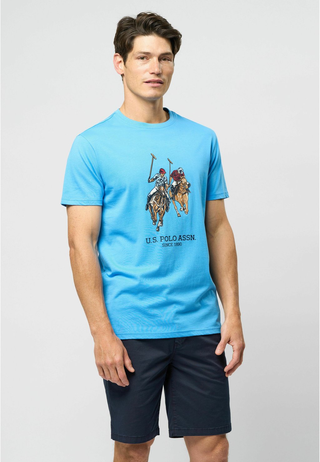 

Футболка с принтом EIVIND U.S. Polo Assn., бирюзовый