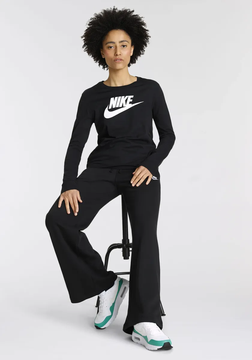 

Рубашка с длинными рукавами Nike Sportswear "W NSW TEE ESSNTL LS ICN FTRA", черный