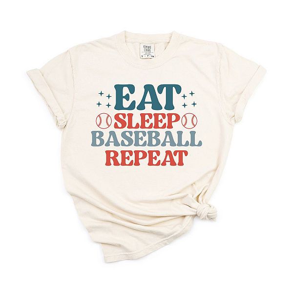 

Футболка Eat sleep baseball repeat colorful garment dyed Simply Sage Market, Ivory, Зеленый, Футболка Eat sleep baseball repeat colorful garment dyed Simply Sage Market, Ivory
