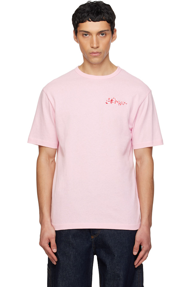 

Kenzo Розовая футболка Kenzo Paris 'Kenzo Winter Holidays' с вышивкой