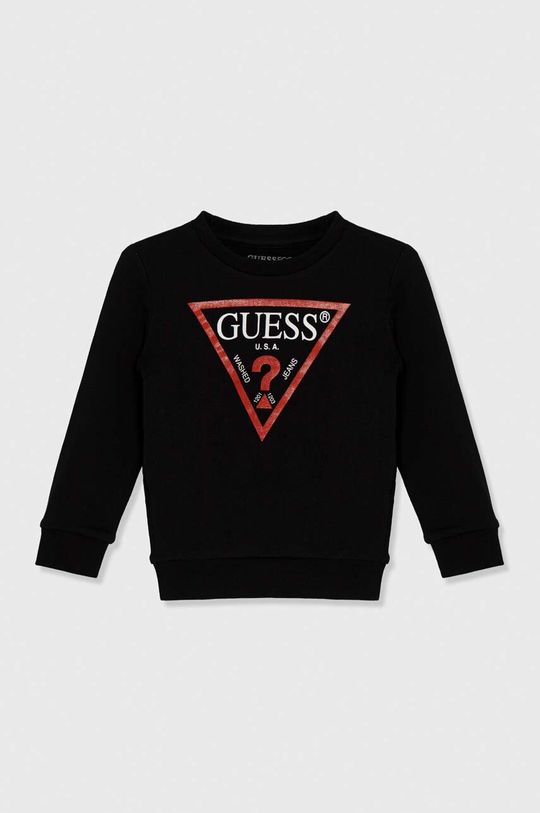 

Детская хлопковая толстовка Guess, черный