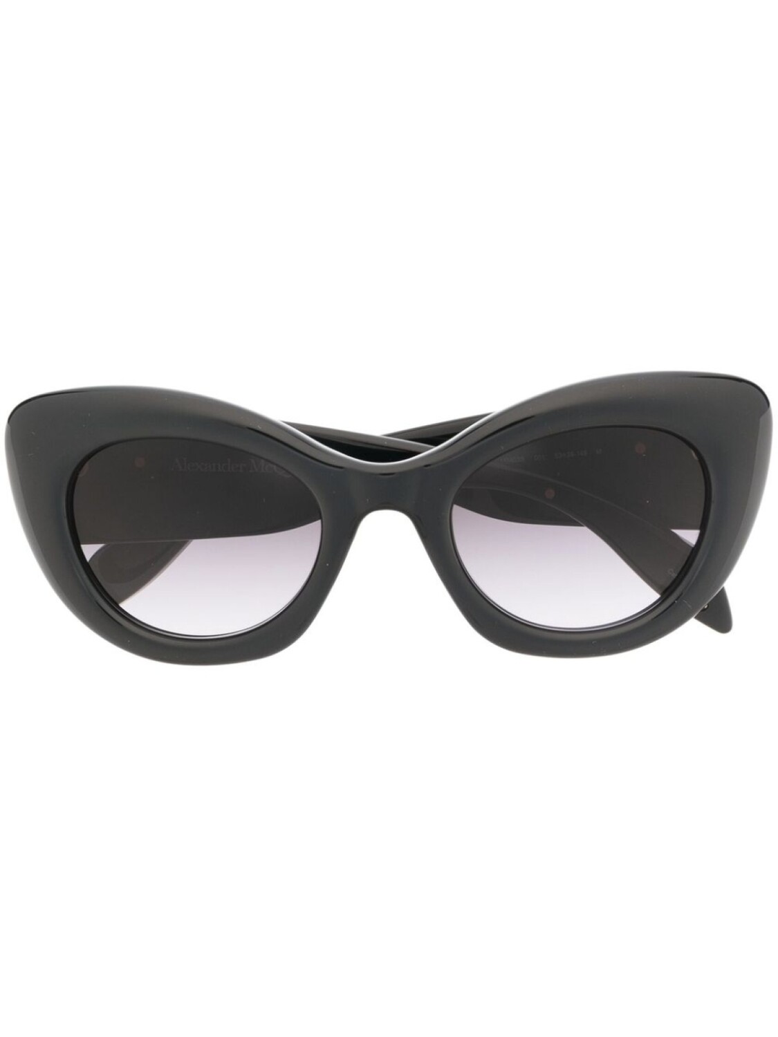 

Alexander McQueen Eyewear массивные солнцезащитные очки, черный