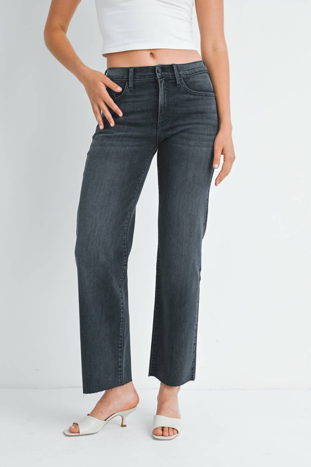 

Джинсы женские JUST BLACK DENIM, цвет washed grey