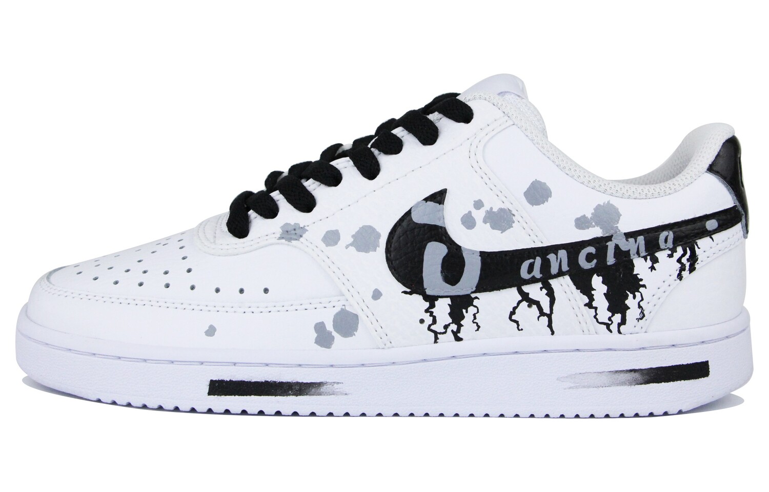 

Кроссовки Nike Skateboard Shoes Men Low-Top Black White