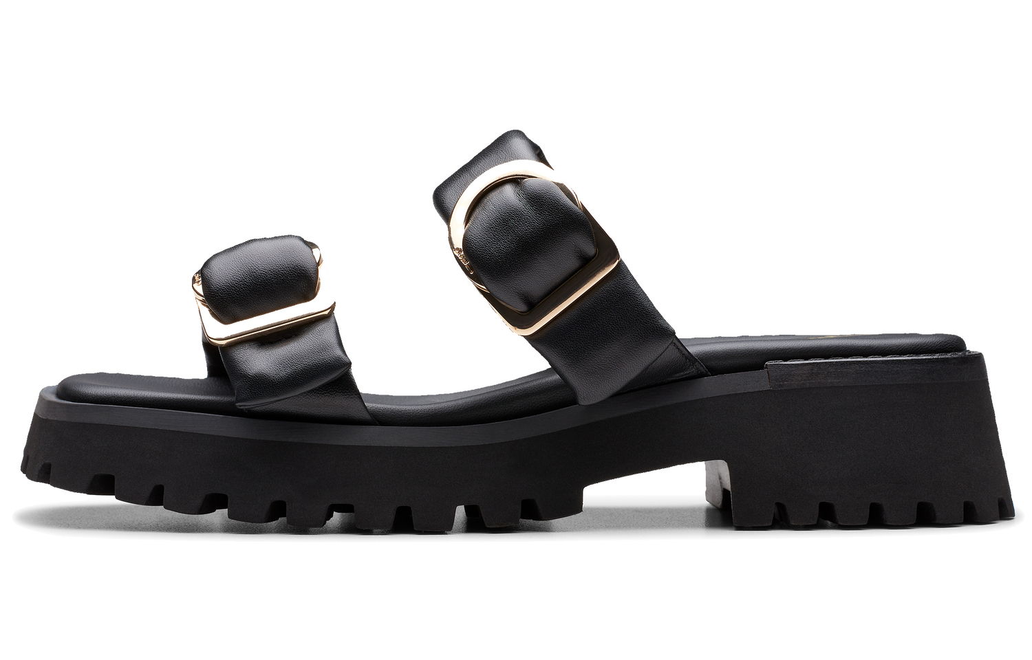 Тапочки-слайды женские Clarks, Black 261765204