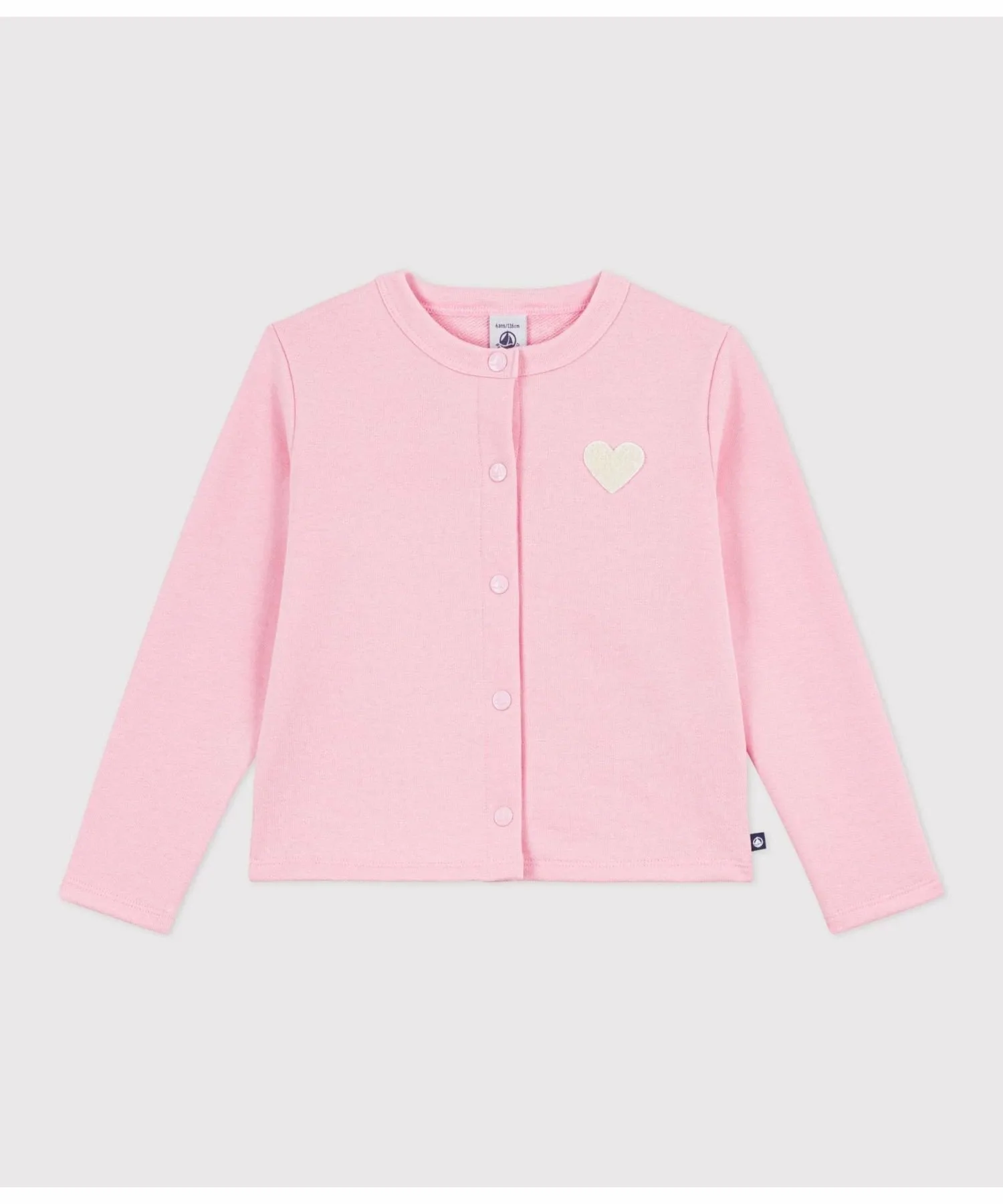 Толстовка кардиган PETIT BATEAU, Light Pink