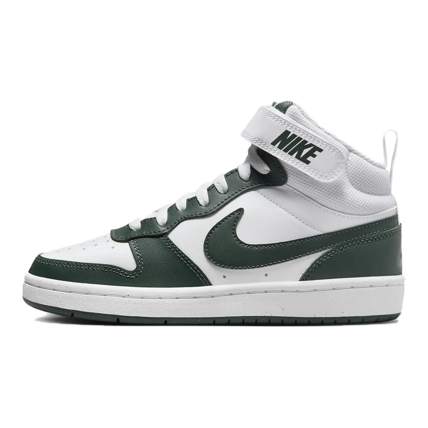 Nike Кроссовки для скейтбординга Court Borough Mid top, устойчивые к скольжению и истиранию, зеленые, унисекс