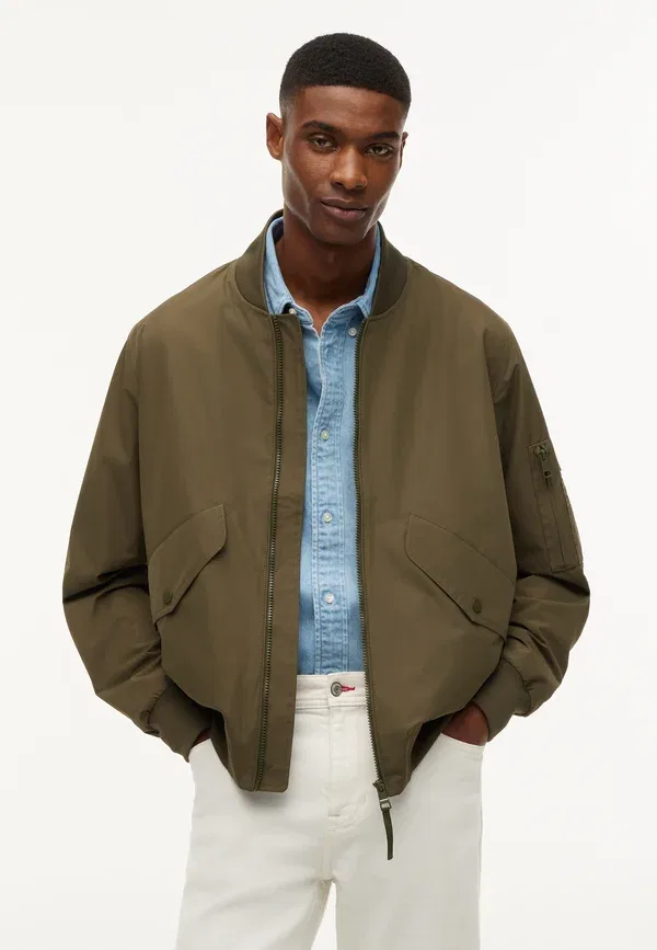 Куртка-бомбер Tommy Hilfiger, платиновый оливковый