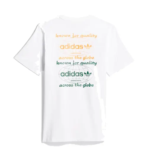 Футболка оригинальные качественные графические Футболка Adidas, белый — фото 2