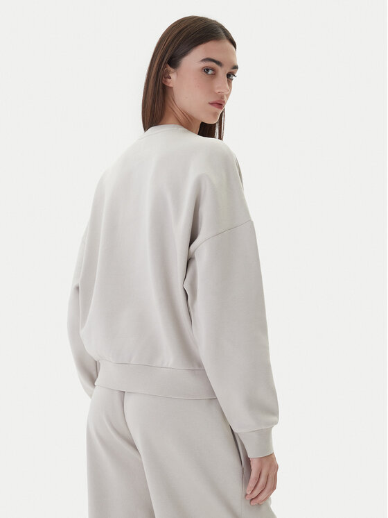 Свитшот loose fit Cozy Holiday Graphic KA9950 Adidas, бежевый — фото 3