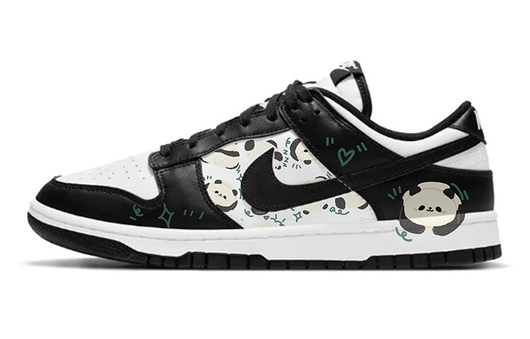 

Кроссовки Nike Dunk Skateboard Shoes Women's Low-Top White Black, Черный, Кроссовки Nike Dunk Skateboard Shoes Women's Low-Top White Black