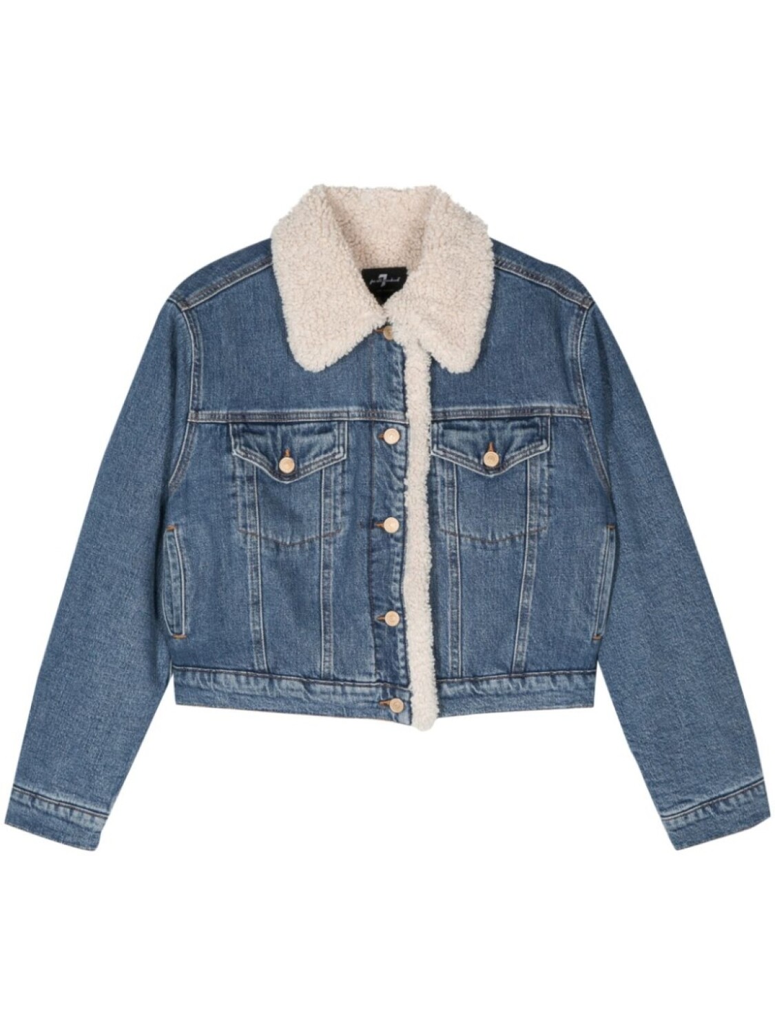 

7 For All Mankind джинсовая куртка на пуговицах Nellie, синий