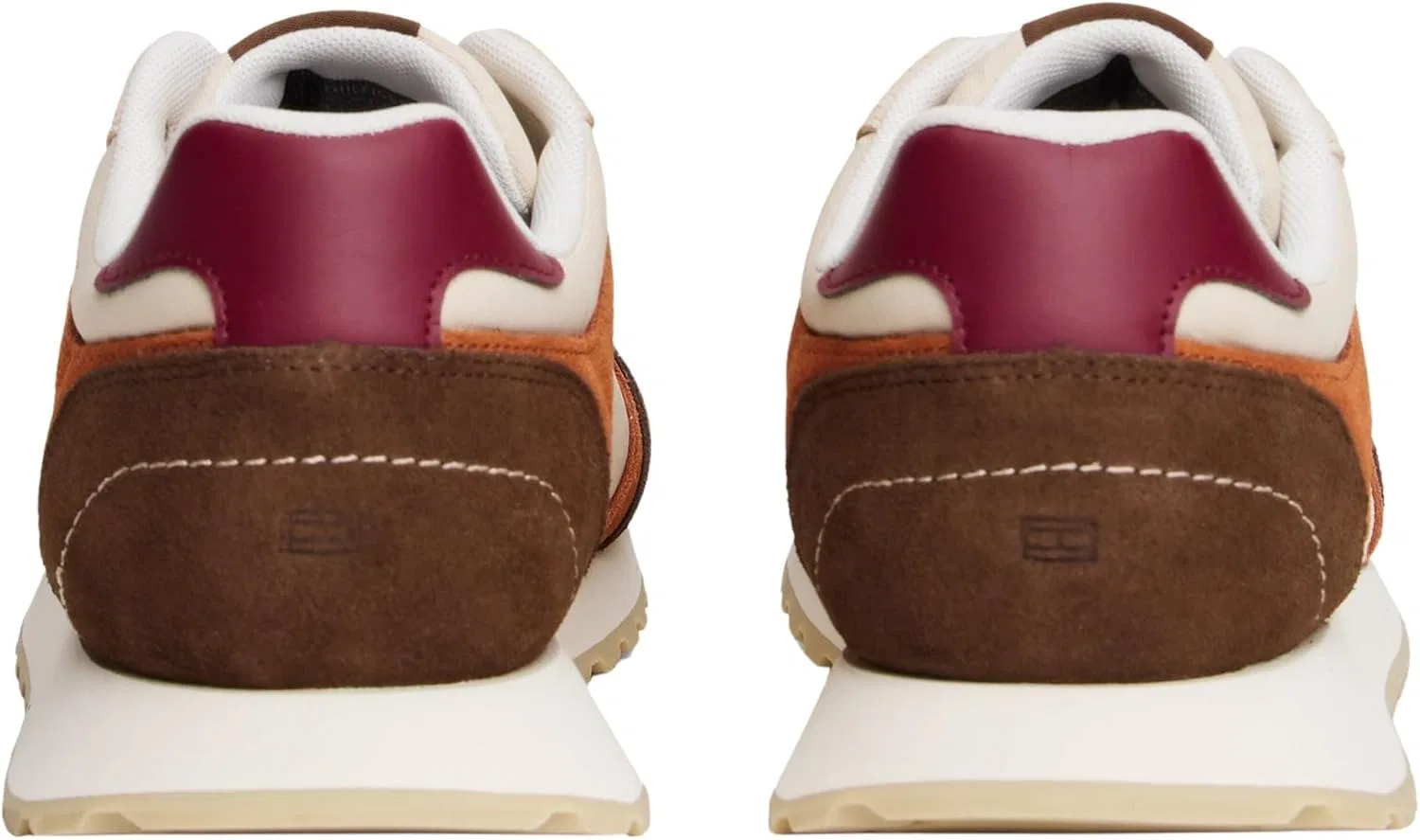 Мужские низкие кроссовки Tommy Hilfiger New Runner Eva Mix Fm0fm05465, White Classic Beige Legacy Brown — фото 2