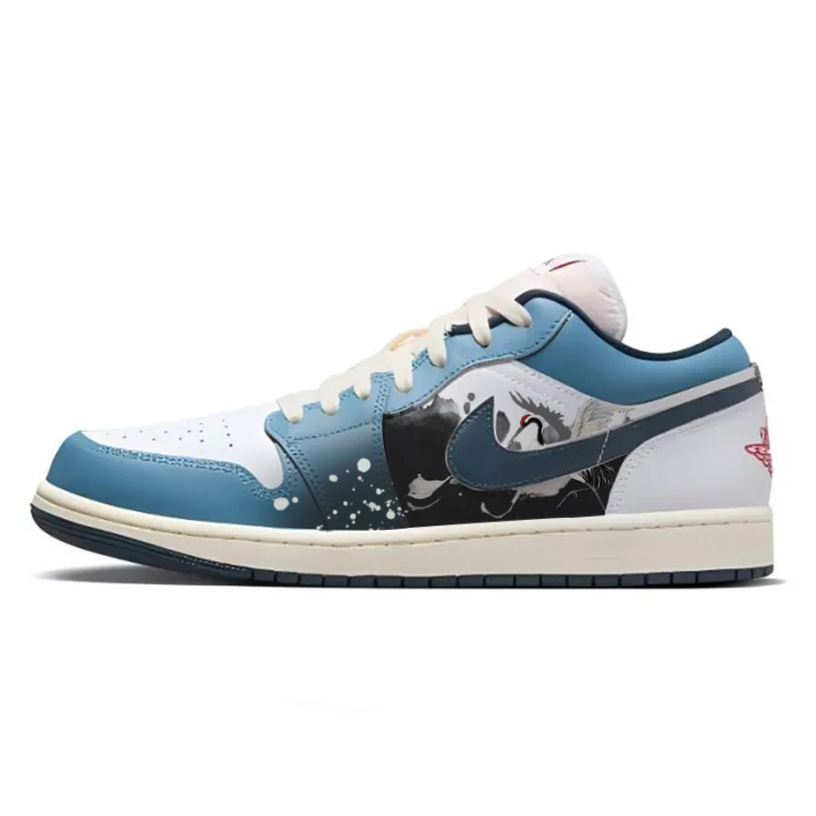 

Jordan Баскетбольные кроссовки Air 1 Vintage, низкие, мужские, белые/синие