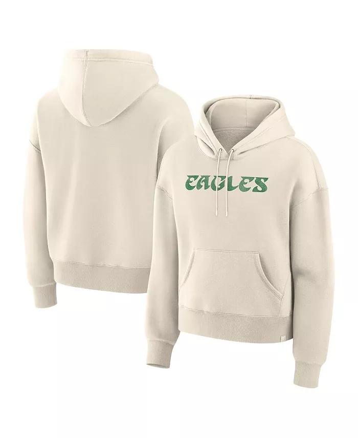 

Женская кремовая толстовка с капюшоном Philadelphia Eagles Dove Legacy Fanatics