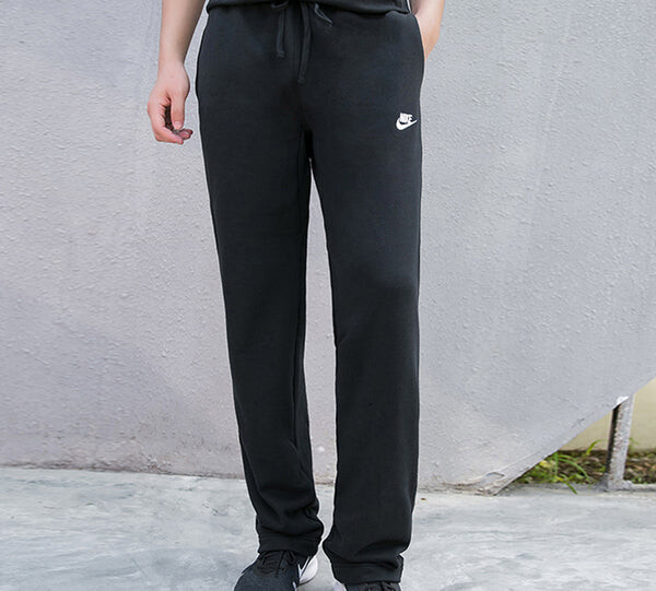 Повседневные брюки спортивная одежда клуб athleisure повседневные спортивные длинные брюки со шнурком Nike, черный — фото 3