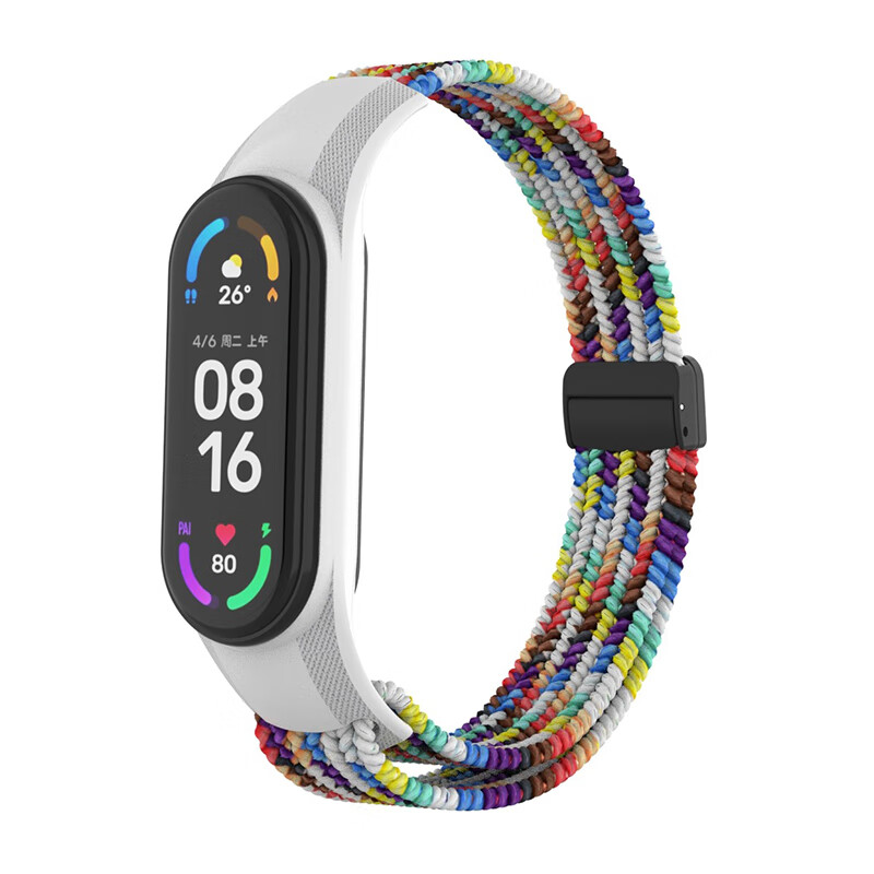 

CHENSONG Часы Strap Xiaomi Compatibility Nylon Material, One-piece case/nylon woven [color] magnetic buckle strap