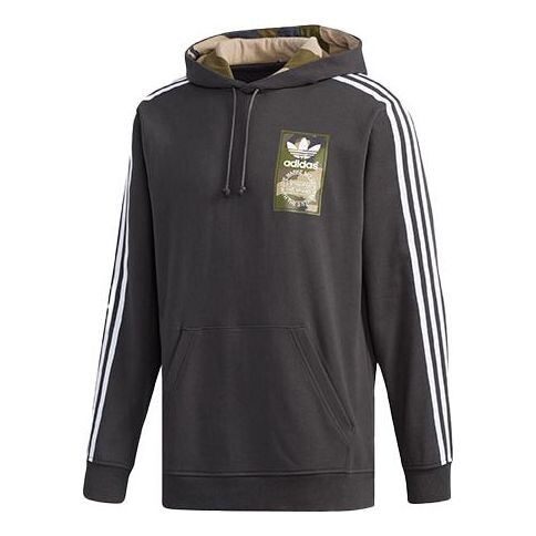 

Толстовка adidas originals Camouflage logo Printing Sports Cozy Pullover Black, черный