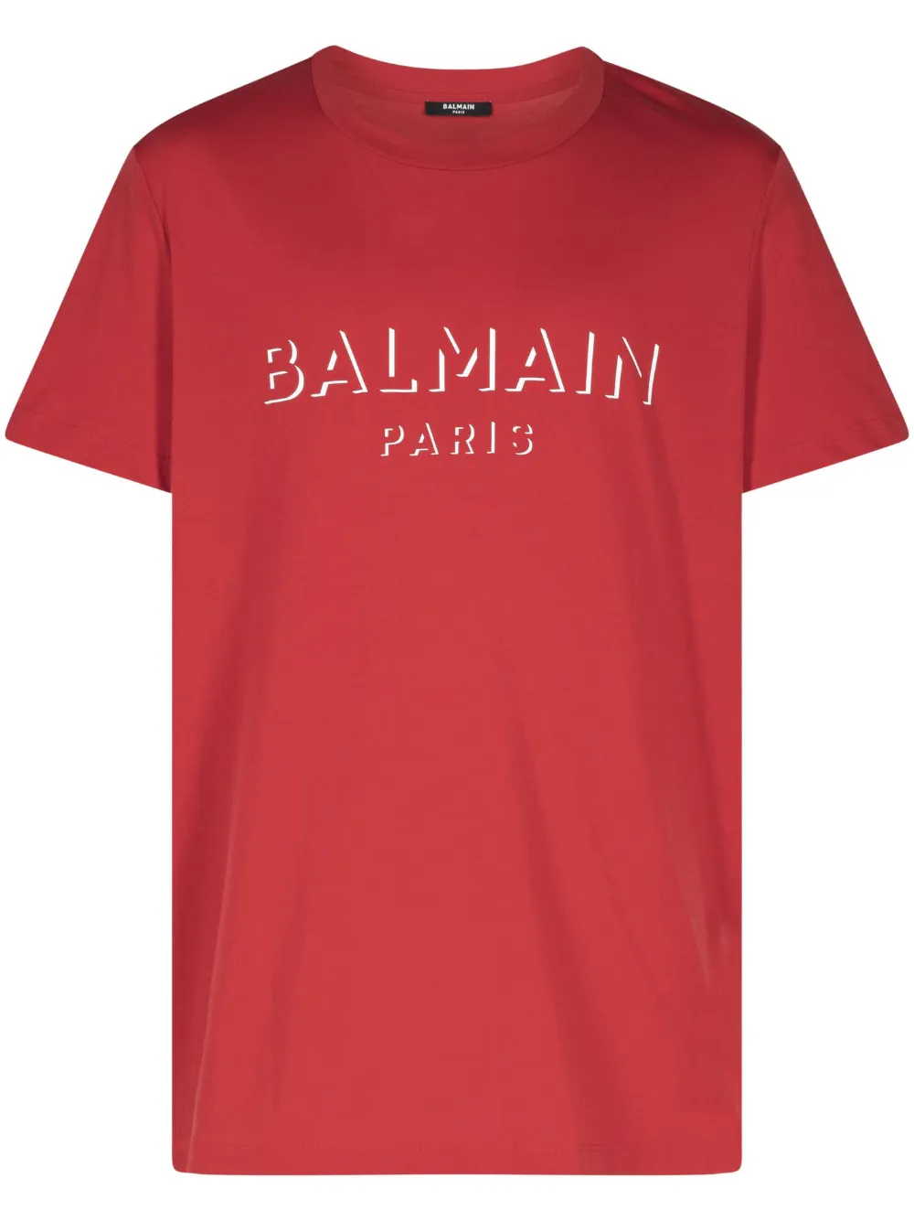 

Футболка с логотипом BALMAIN, красный