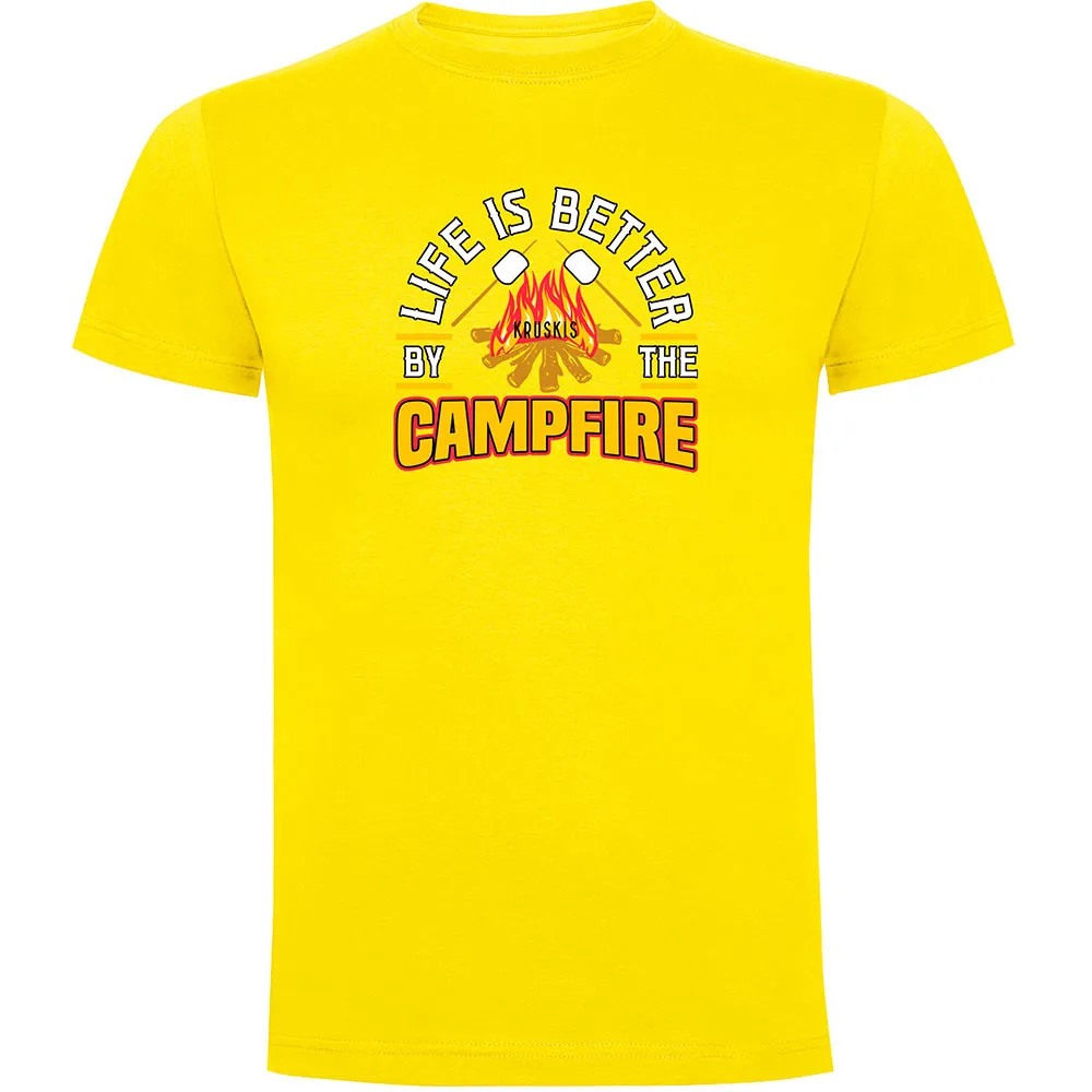 

Футболка с коротким рукавом Kruskis Better By The Campfire, желтый