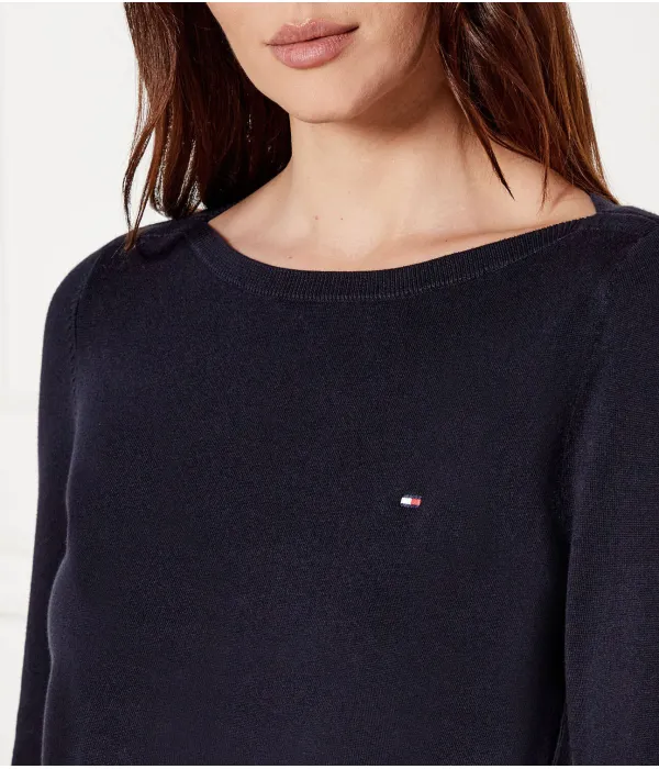 Свитер боа Regular fit Tommy Hilfiger, синий — фото 4