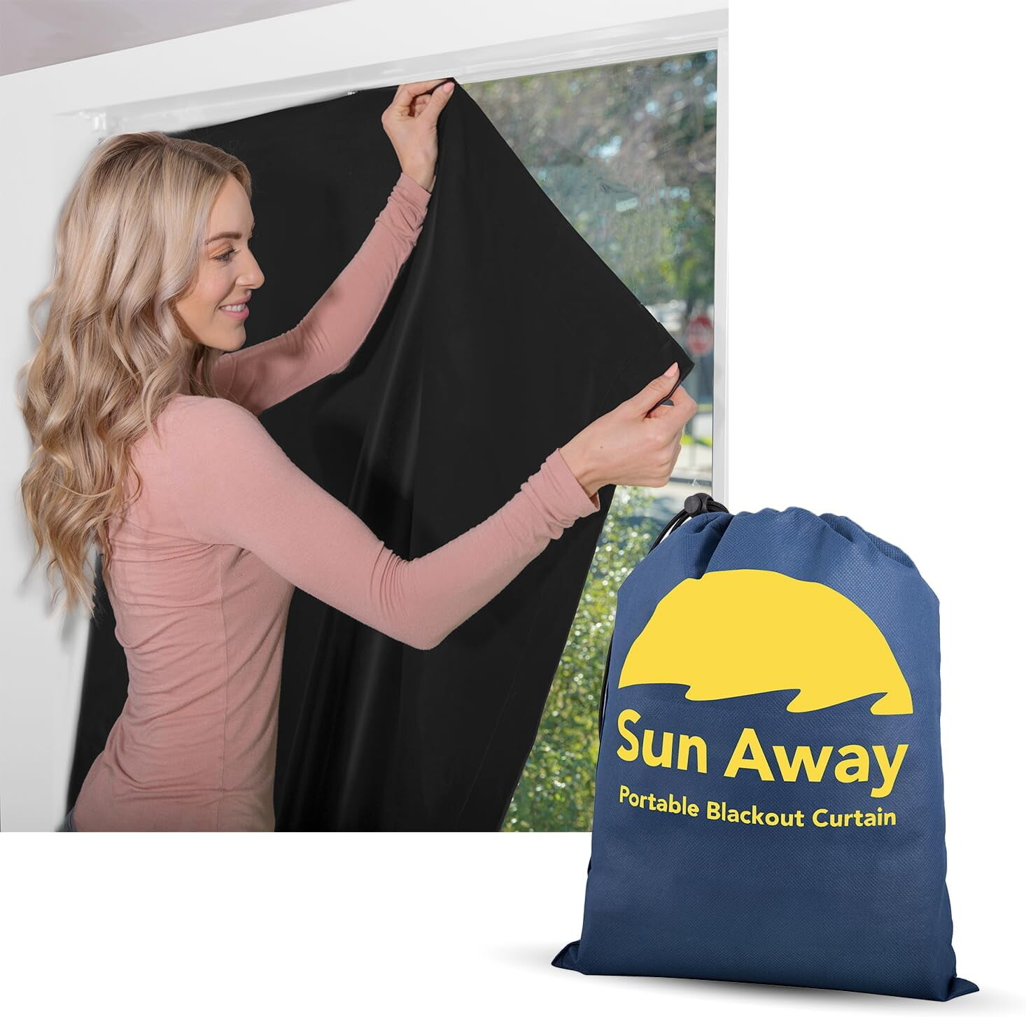 

Затемняющая штора на присосках Sun Away, черный